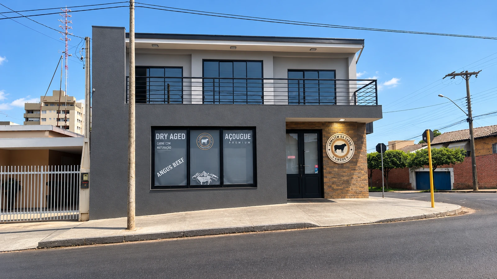 Fachada do Armazém da Carne em Andradina — SP